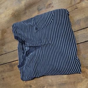 Jachs Men's Black Stripe Henley XL